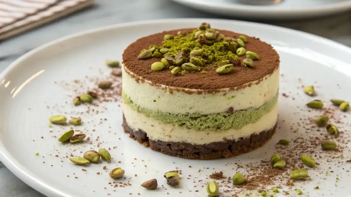 Finished Pistachio Tiramisu