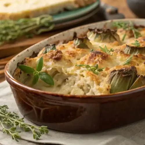 Stuffed Artichoke Casserole
