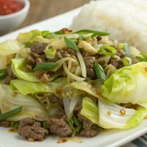 Healthy Chinese Ground Beef Cabbage Recipe