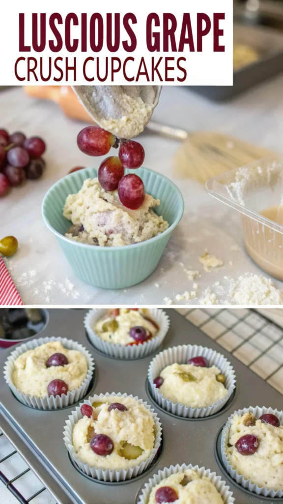 Making Luscious Grape Crush Cupcakes