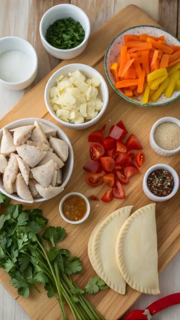 Ingredients for Baked Chicken Empanadas
