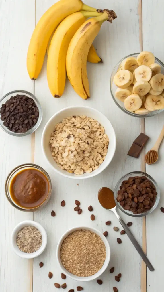 Ingredients for Banana Oatmeal Bites
