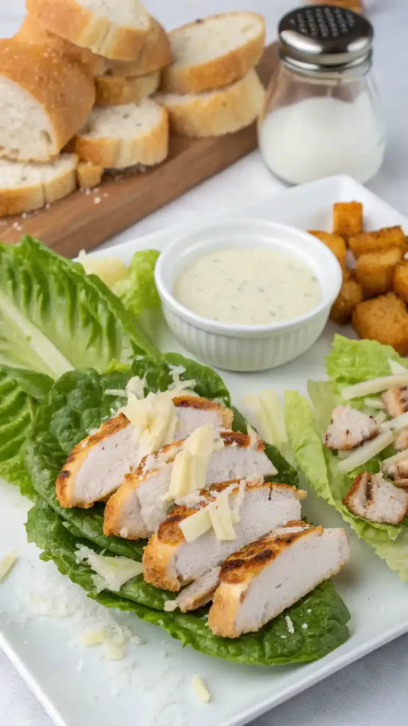 Ingredients for Chicken Parm Caesar Salad Sliders