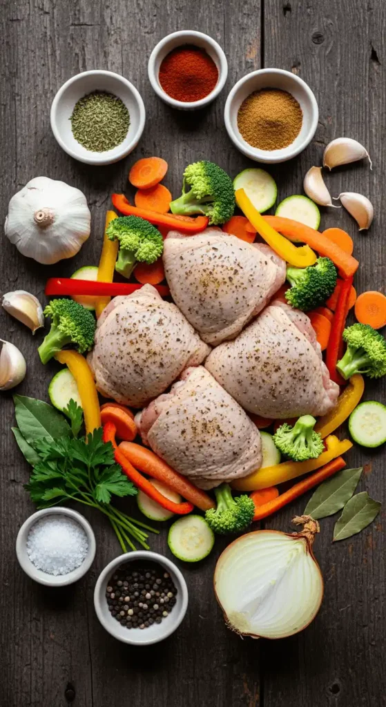 Ingredients for Forgotten Chicken Recipe