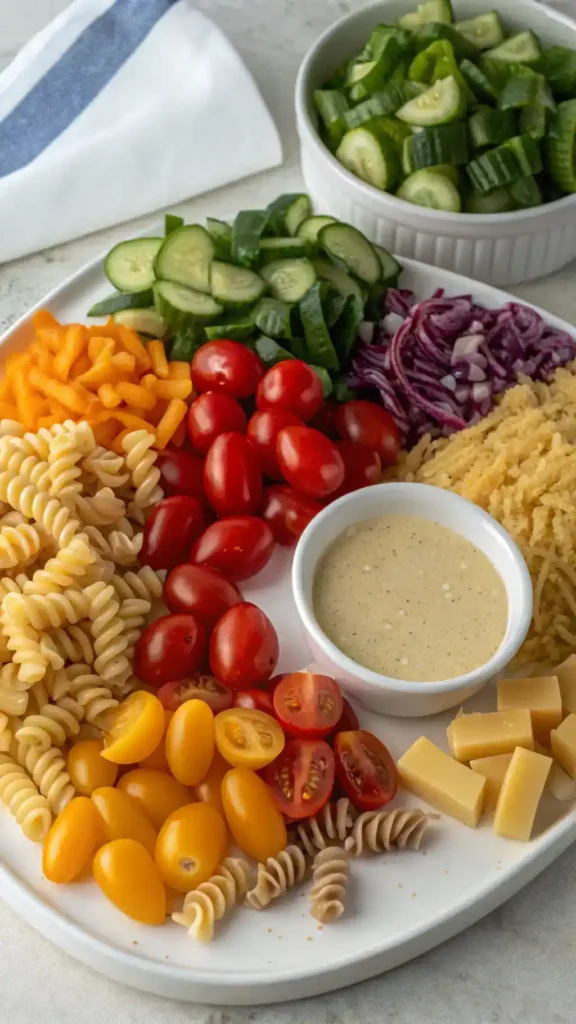 Ingredients for Ruby Tuesday Pasta Salad