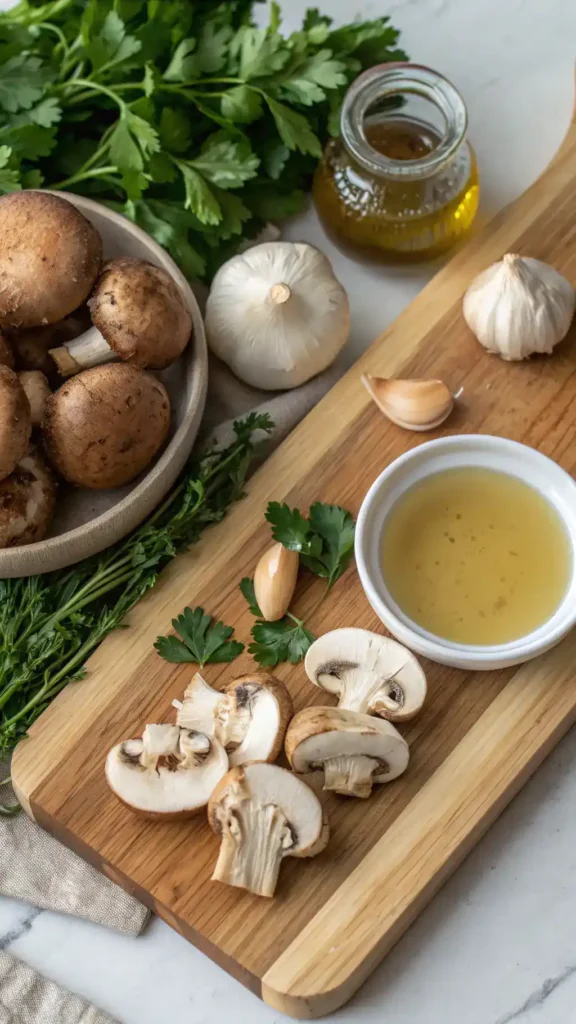 Ingredients for Sauce David With Mushrooms