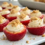 Delicious Mini Cheesecake-Stuffed Strawberries