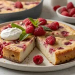 Raspberry Cottage Cheese Breakfast Cake