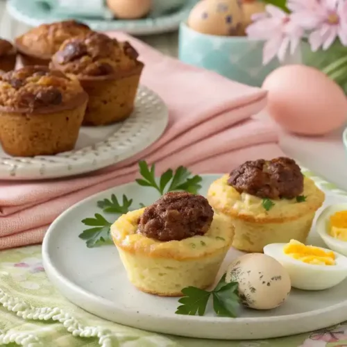 Savory Easter Eggs & Sausage Muffins