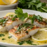 Delicious Seafood Garlic Butter Sauce served over seafood.