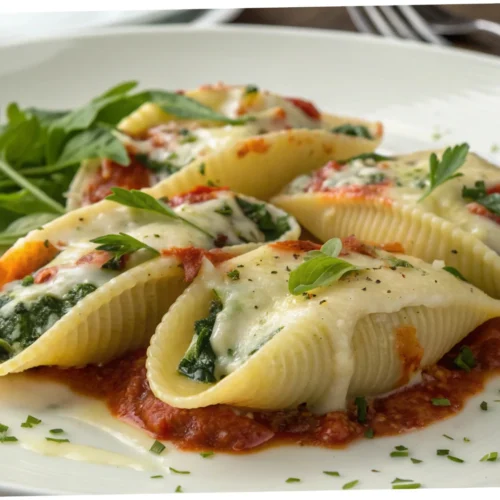 Delicious Spinach And Ricotta Stuffed Pasta Shells