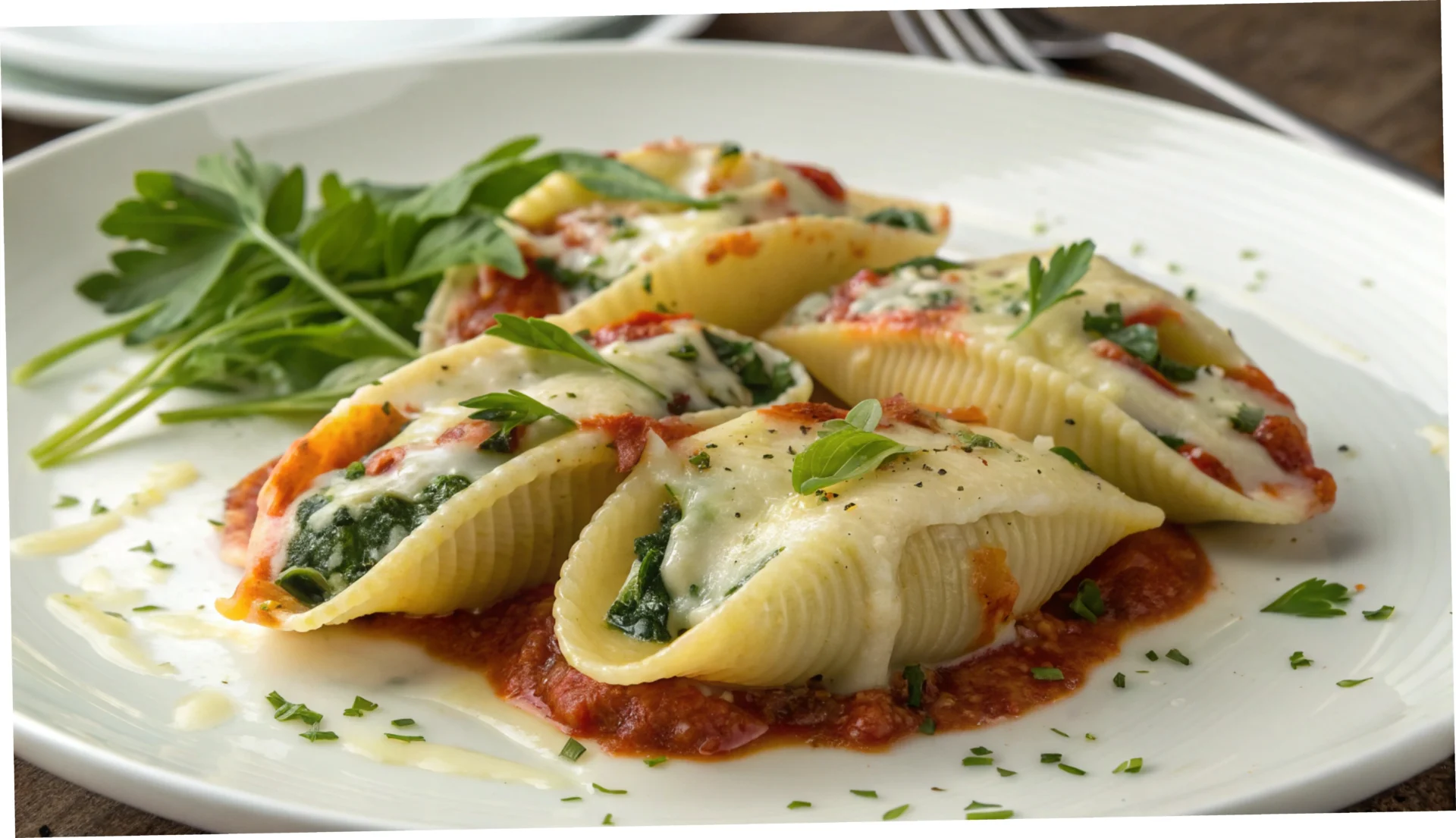 Delicious Spinach And Ricotta Stuffed Pasta Shells